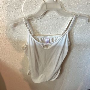 Simple white tank top